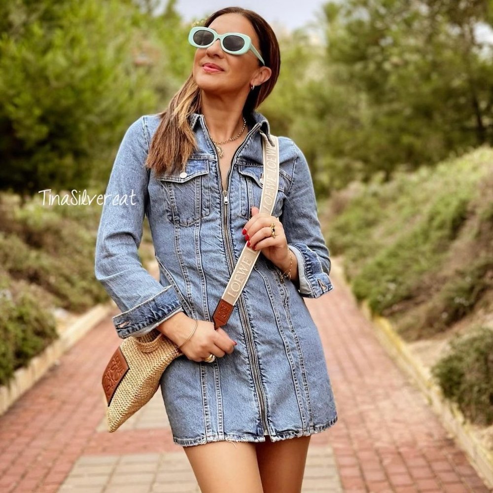 Zara Denim TRF Mini Dress NWT